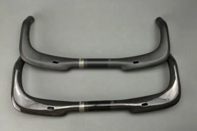 TOSEEK 3K Carbon Bullhorn Bar TT Bicycle Road Bike Handlebar 31.8*400/420/440mm - Image 1 of 4
