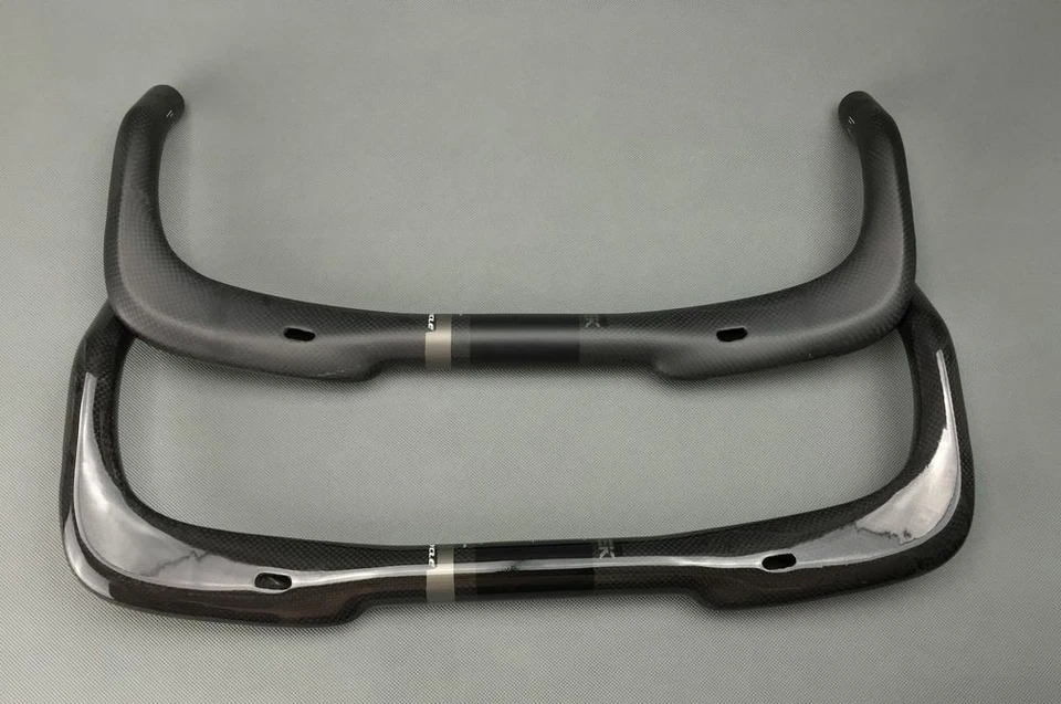 TOSEEK 3K Carbon Bullhorn Bar TT Bicycle Road Bike Handlebar 31.8*400/420/440mm - Image 1 of 4