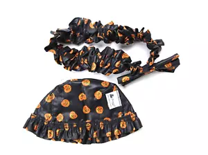 Longaberger 1996 Small Pumpkin Basket Liner and Bow - Picture 1 of 7