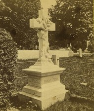 Foto Fanny Samambaia Monumento Mt Auburn Cemitério Cambridge Massachusetts Boston 2484 de estereoscopia