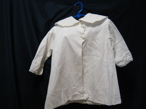 OFF WHITE Bellissimo cappotto antico bambino bianco sporco