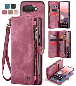 CaseMe For Google Pixel 9 Pro 9A Luxury Zipped Multifunctional Wallet Case Cover - Picture 1 of 44