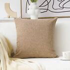 Textured Burlap Linen European Pillowcase Pillow Sham Large Cushion Cover for...
