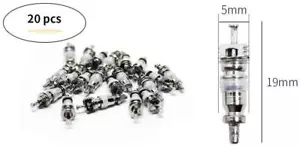 HVAC QTY 20 SCHRADER ACCESS VALVES CORES FOR 1/4" REFRIGERATION VALVE CORE - Picture 1 of 1