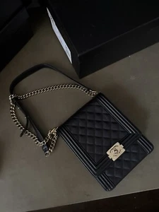 CHANEL North South Boy Bag Black Caviar Leather - Picture 1 of 16