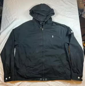 Polo Ralph Lauren Jacke Herren L Windbreaker Kapuze Pony Yacht Segeln Full Zip - Bild 1 von 21