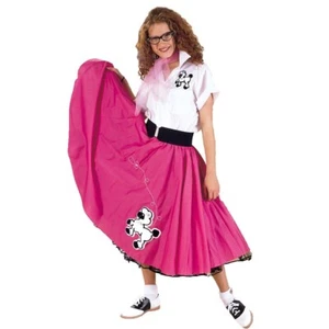 Conjunto Completo Falda Caniche Rosa Años 50 - Lg - Calidad de Alquiler de Cruisin' EE. UU. - Imagen 1 de 9