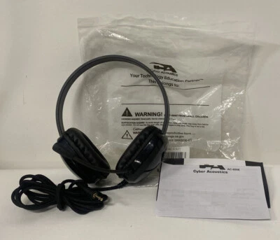 Auriculares estéreo negros NOB Cyber Acoustics ACM-6008 Foto 1 de 3