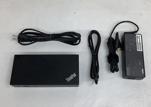 Lenovo Thinkpad USB-C Dock US - 40A90090US Docking Station 40A9 DK1633 TESTED - Picture 1 of 9