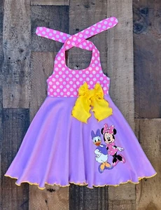 Daisy Duck & Minnie Mouse Polka Dot Twirl Dress - Picture 1 of 1