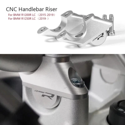 CNC Handlebar Riser For BMW R1200R LC 2015-2019 2018 Heightening Clamp Mounts - Image 1 of 4