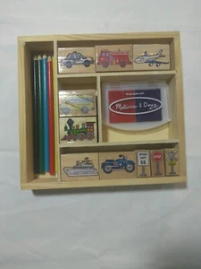 Melissa & Doug Veicoli Set di francobolli in legno - Foto 1 di 8