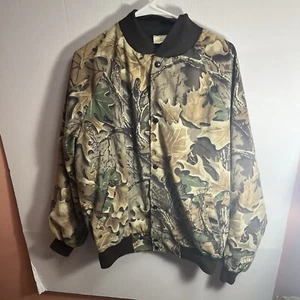 Vintage Camo Jacket Men’s Xl Snap Buttons Hunting Camouflage Made In Usa - Picture 1 of 9