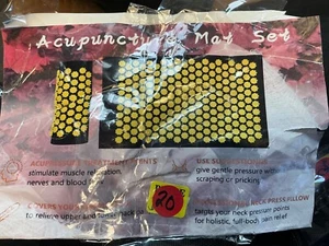 Acupressure Mat Set, Acupuncture Point Massage Pillow Muscle Relaxation New! - Picture 1 of 1
