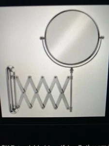 IKEA FRACK EXTENDABLE SHAVING MAKEUP MIRROR WALL MOUNTING 6.5" - Picture 1 of 4