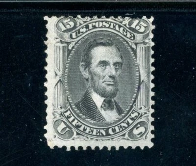 Scott 98 NG FVF US 1867 Lincoln + F Grill SCV $1,600 - Image 1 of 2