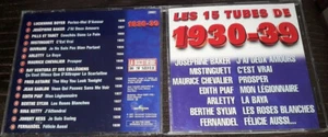 FERNANDEL RINA KETTY ARLETTY EDITH PIAF FRED ASTAIRE CD LES 15 TUBES DE 1930-39 - Picture 1 of 1