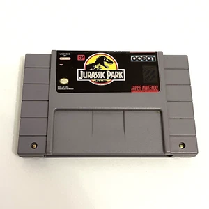 Jurassic Park - SNES Super Nintendo 1993 Game Only - TESTED / WORKS! - Picture 1 of 6