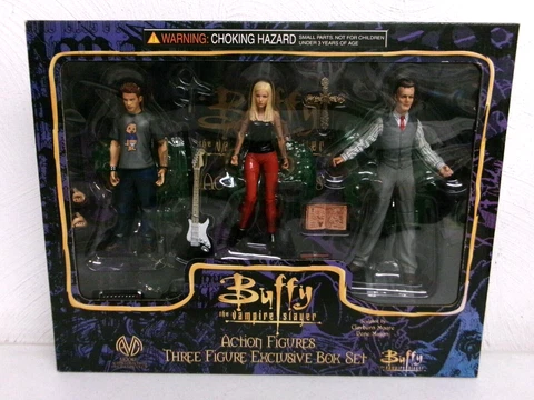 MOORE COLLECTIBLES BUFFY THE VAMPIRE SLAYER GILES BUFFY & OZ FIGURE SET NEW #21 Cover