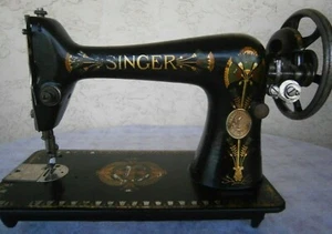 Vtg Antique 1909 Singer Lotus Treadle Sewing Machine Head Model 66 Hard to Find - Picture 1 of 10