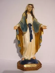Madonna Heilige Maria Mutter Gottes,23 cm Polyresin Statue Immacolata - Bild 1 von 5