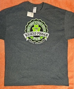 Wicked Pissah Pub Bahstun Massachusetts Crew Neck Short Sleeve XL T-Shirt - Picture 1 of 4