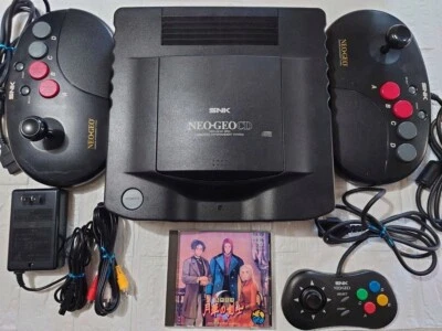 SNK Neo Geo CD CD-T01 Retro Game Console System w/Accessories Working From JP - Image 1 of 4