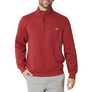 Chaps Men s and Big Men s Fleece Quarter Zip Mock Neck Sweatshirt, Size Large - Picture 1 of 3