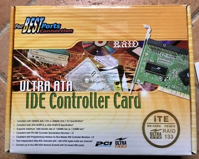 Scheda Ultra ATA133 P-ATA IDE PCI RAID ITE IT8212 Controller 2 Porte IDE - Immagine 1 di 4