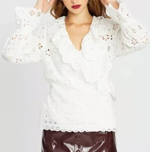 Ministry of Style Lace Wrap Top Lace Blouse AU 8 - Picture 1 of 4