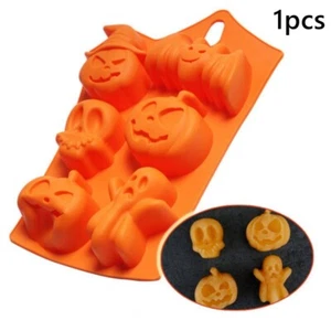 Molde para pasteles de Halloween decoraciones de calabaza de silicona decoración espeluznante zombi  - Imagen 1 de 6