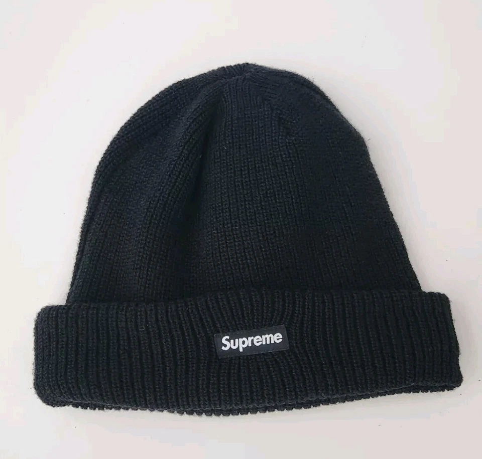 FW18 Supreme GORE-TEX Bonnet Noir Imperméable Petit Logo Boîte - Photo 1/4