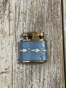 Vintage ALPCO Ladies light blue lighter with leather wrapping AS-IS - Picture 1 of 13