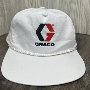 Vintage - Graco - Hat/Cap - Snapback - Rope Brim - White - Adjustable - Picture 1 of 8