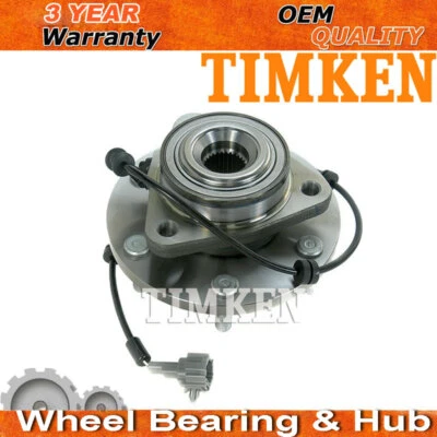 Timken Front Wheel Bearing and Hub Assembly For Nissan Titan Pathfinder Armada - Imagem 1 de 4