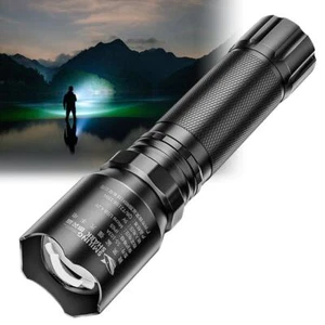 LED Taschenlampe Taktische Taschenlampe Superhell USB Wiederaufladbar Neu Langlebig C1H8 - Bild 1 von 15