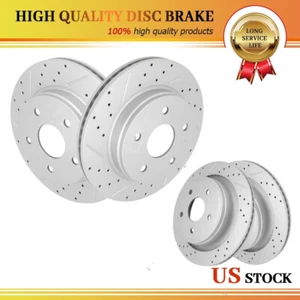 Front & Rear Brake Rotors Set of 4 for Dodge Durango 2002-2018 Ram 1500 5.7L V8 - Picture 1 of 6