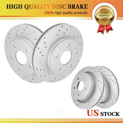 Juego de 4 rotores de freno delanteros y traseros para Dodge Durango 2002-2018 Ram 1500 5,7 L V8 Foto 1 de 4