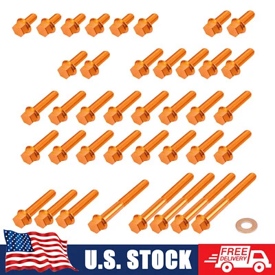 NICECNC Engine Case Bolts Screws Kit For KTM 250 300 EXC XCW 2017-2019 Aluminum - Image 1 of 4