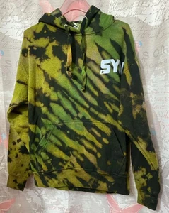 Authentic JON  LAUREN Apparel SYN Tie-Dye Hoodie Sweatshirt Kangaroo Pockets M - Picture 1 of 12