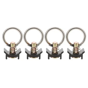 4pcs Stainless Steel L Track Round Ring Accessories for Secure Tie Downs - Bild 1 von 11