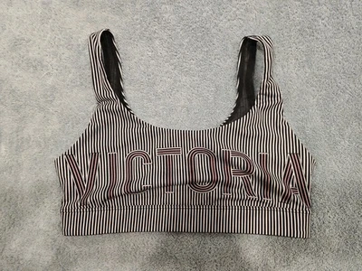 Sujetador deportivo Victoria's Secret mediano a rayas rosa M sin forro Victoria Sport Foto 1 de 3