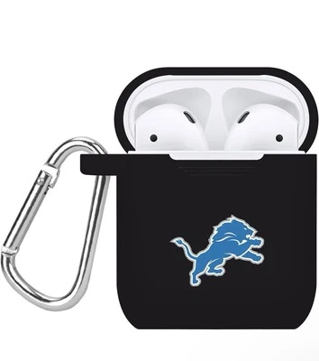 Detroit Lions Airpods 保护壳 保护套 黑色 - 全新 — 第 1/2 张图片