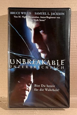 Unbreakable - Unzerbrechlich - VHS Kassette Bruce Willis Samuel L. Jackson - Bild 1 von 4