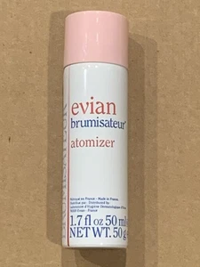 Vintage 1990er EVIAN Brumisateur Mineralwasser Gesichtsnebel Zerstäuber Prop 1,7 fl. oz - Bild 1 von 4