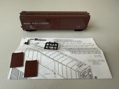 Bowser HO Scale 50’ Round Roof Single Door Box Car Oregon Pacific Eastern 55423 - Image 1 of 4