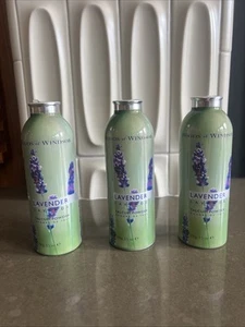 Lot Of 3 Woods of Windsor England Lavender Talcum Powder 3.5 oz. Tin Container - Picture 1 of 4