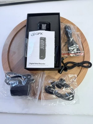 GPX  Voice Activated Digital Voice Recorder 4GB, 272 Hours, PR047B, TESTED WORKS - Image 1 of 4