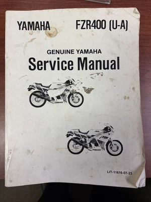 DEALERSHIP COPYORIGINAL FACTORY FZR400 SERVICE MANUAL 1988 1989 1990 Foto 1 de 4