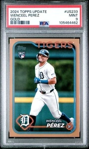 Actualización Topps WENCEEL PEREZ 2024 #US233 GOLD/2024 Rookie RC PSA 9 Detroit Tigers - Imagen 1 de 3